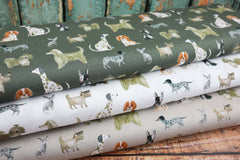 Baumwoll Popeline Digital Bester Freund