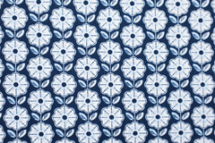 Baumwoll Popeline Retro Geometric Flowers