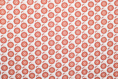 Baumwoll Popeline Retro Geometric Flowers