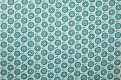 Baumwoll Popeline Retro Geometric Flowers