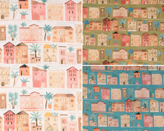 Baumwoll Popeline Digital Saint Tropez