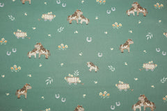 Baumwoll Popeline Digital Sweet Horses