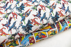 Lizenz Baumwoll Popeline Justice League Defenders of Earth