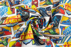 Lizenz Baumwoll Popeline Justice League Defenders of Earth