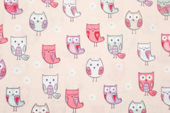 Baumwoll Popeline Little Ones Owls