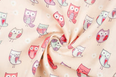 Baumwoll Popeline Little Ones Owls