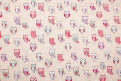 Baumwoll Popeline Little Ones Owls