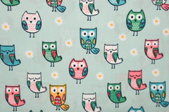 Baumwoll Popeline Little Ones Owls