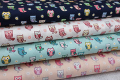 Baumwoll Popeline Little Ones Owls