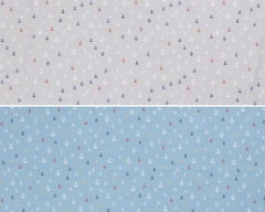 Baumwoll Popeline Nautic Anchor