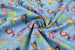 Lizenz Baumwoll Popeline Paw Patrol Puppies