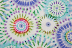 Baumwoll-Stretch Popeline Batik Mandala