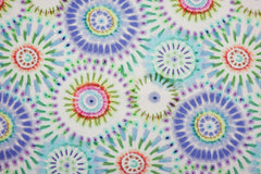 Baumwoll-Stretch Popeline Batik Mandala