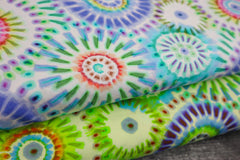 Baumwoll-Stretch Popeline Batik Mandala