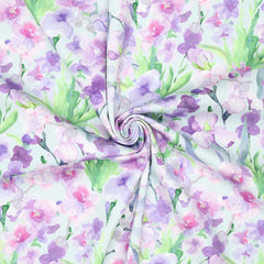 Baumwoll Stretch Lily Flower