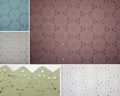 Baumwoll Voile Lochstickerei Mariella