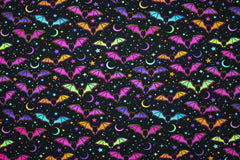 Baumwolljersey Bunte Fledermäuse