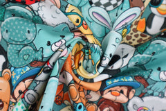 Baumwolljersey Crazy Cute Animals