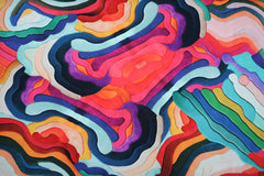 Baumwolljersey Digital Full Wave