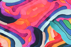 Baumwolljersey Digital Full Wave