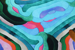 Baumwolljersey Digital Full Wave