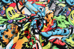Baumwolljersey Digital Graffiti