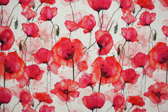 Baumwolljersey Digital Mohnblumen Fräulein von Julie