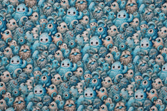 Baumwolljersey Digital Monsteralarm