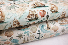 Baumwolljersey Digital Ocean Vibes