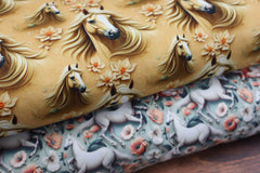 Baumwolljersey Digital Pretty Horse