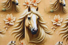 Baumwolljersey Digital Pretty Horse