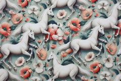 Baumwolljersey Digital Pretty Horse