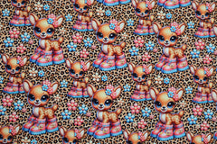 Baumwolljersey Digital Rosie Rehkitz