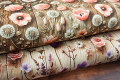 Baumwolljersey Digital Violas Sommergarten