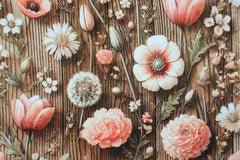 Baumwolljersey Digital Violas Sommergarten