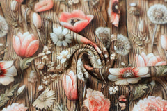 Baumwolljersey Digital Violas Sommergarten