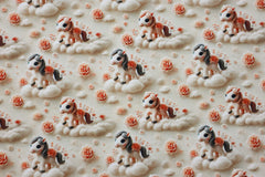 Baumwolljersey Digital Wolkenpony