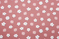 Baumwolljersey Ducks and Flowers GOTS