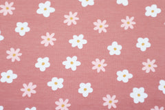 Baumwolljersey Ducks and Flowers GOTS