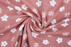 Baumwolljersey Ducks and Flowers GOTS