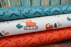 Baumwolljersey Kleine Bauarbeiter