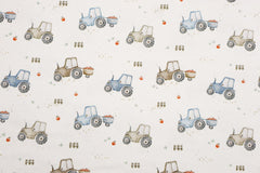 Baumwolljersey Kleiner Traktor Fräulein von Julie 4377