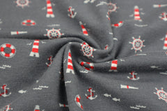 Baumwolljersey Leuchttürme