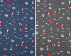 Baumwolljersey Leuchttürme