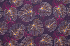 Baumwolljersey Lovely Leaves Fräulein von Julie 3896