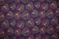 Baumwolljersey Lovely Leaves Fräulein von Julie 3896