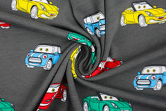 Baumwolljersey Niklas Cars - grau