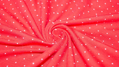 Reststück: 0,90 Meter Baumwolljersey Paulas Punkte rot