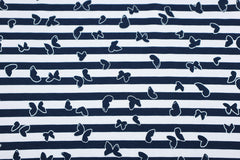 Viskosejersey Silver Butterfly Stripes SH