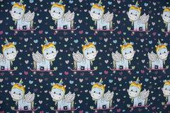 Baumwolljersey Skating Unicorn Fräulein von Julie 3082